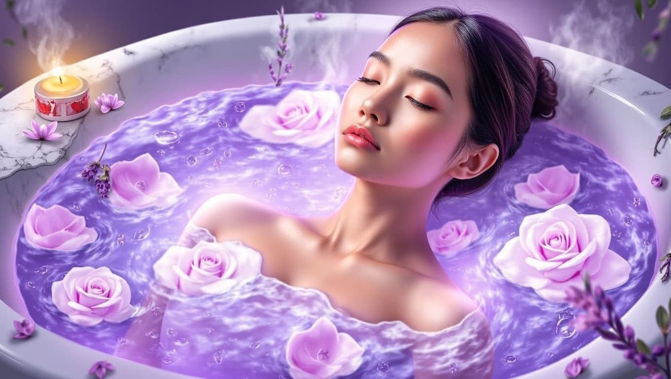 Relaxe e Equilibre Suas Emoções com o Banho de Rosas Brancas e Lavanda Relaxe e Equilibre Suas Emoções com o Banho de Rosas Brancas e Lavanda
