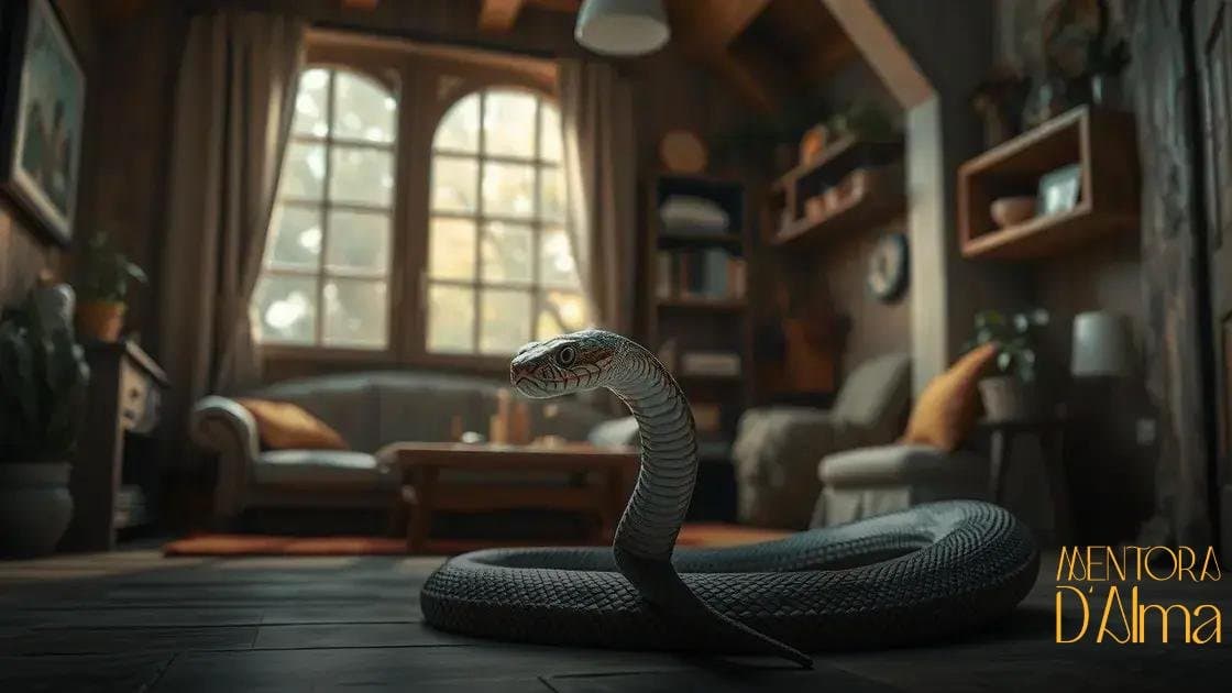 Sonhar cobra dentro de casa: entenda os significados e por que isso mexe com você Sonhar cobra dentro de casa: entenda os significados e por que isso mexe com você