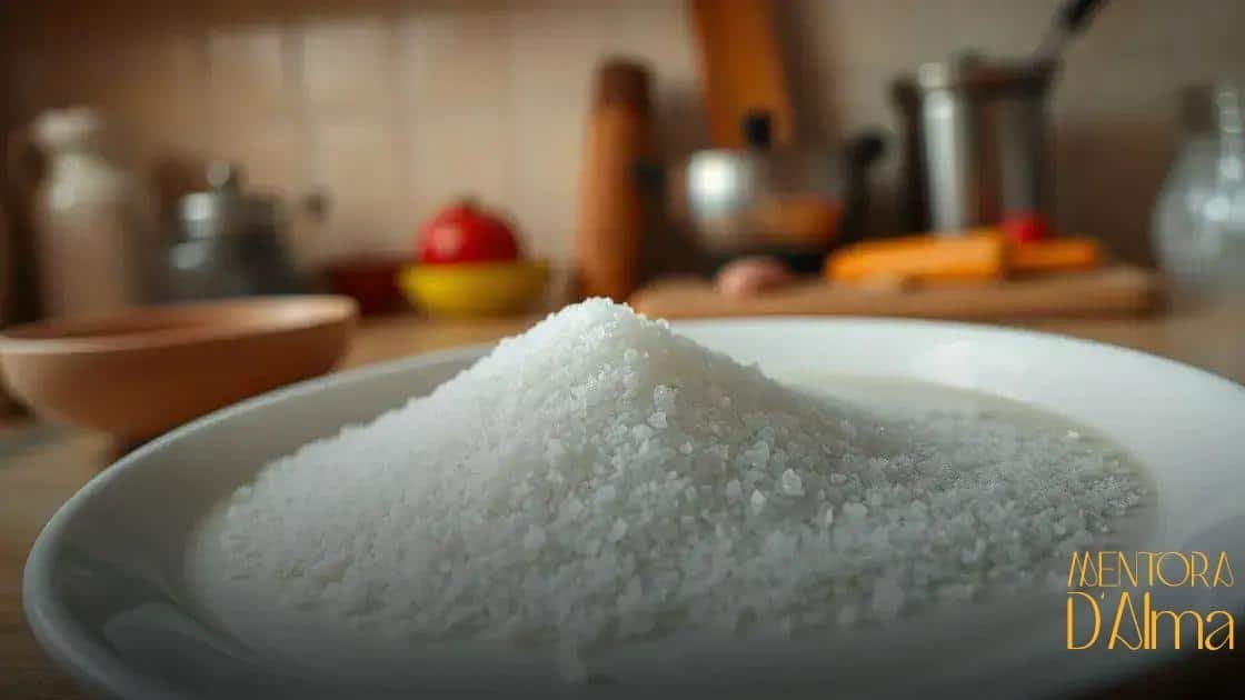 Água com sal grosso e arroz deixada em prato branco de molho: o que acontece? Água com sal grosso e arroz deixada em prato branco de molho: o que acontece?