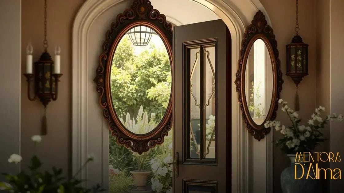 Espelho na entrada para refletir energias negativas e proteger seu lar Espelho na entrada para refletir energias negativas e proteger seu lar