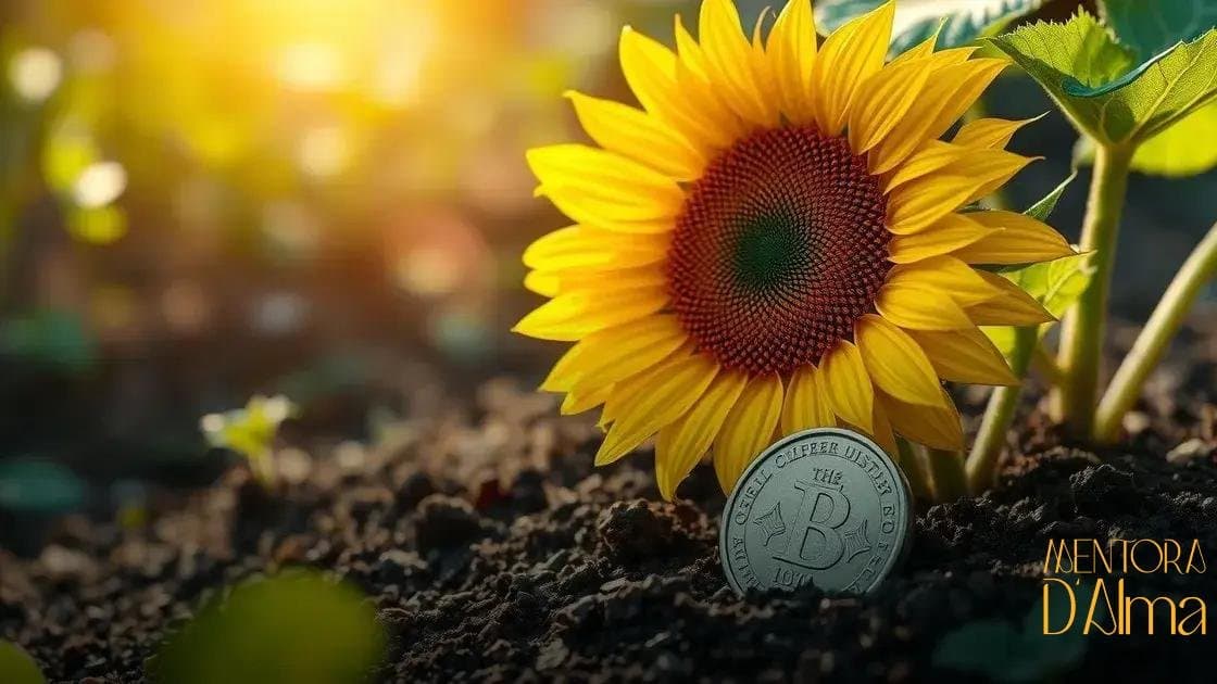 Girassol da fortuna (plantar sementes com moeda): segredo para atrair prosperidade Girassol da fortuna (plantar sementes com moeda): segredo para atrair prosperidade