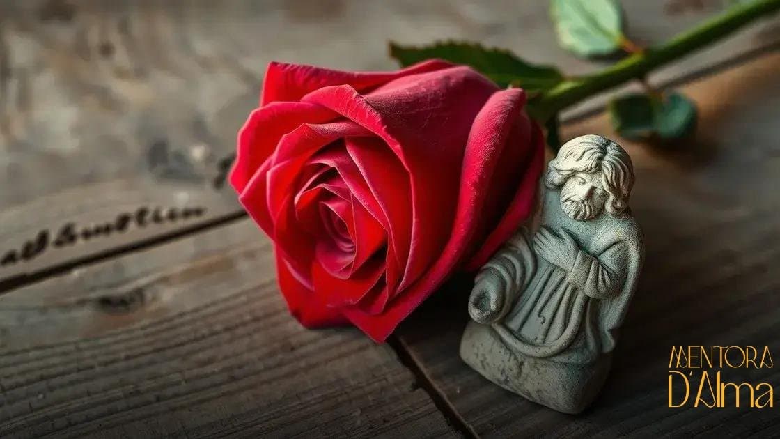Rosa com Santo Antônio amarrada: descubra seu poder e significado especial Rosa com Santo Antônio amarrada: descubra seu poder e significado especial