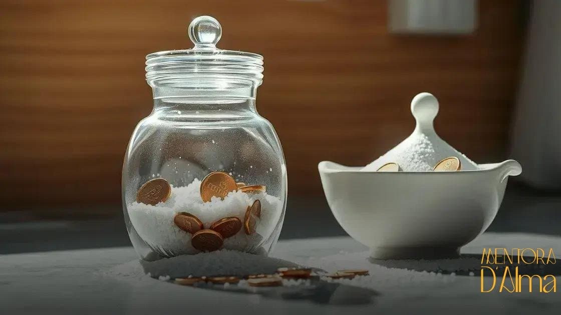 Sal e açúcar com moedas em saleiro e açucareiro: uma combinação curiosa que vale a pena conhecer Sal e açúcar com moedas em saleiro e açucareiro: uma combinação curiosa que vale a pena conhecer