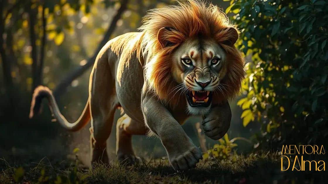 Sonhar com leão atacando: descubra o que pode significar esse sonho intenso